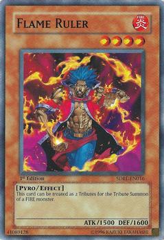 2007 Yu-Gi-Oh! Rise of the Dragon Lords 1st Edition #SDRL-EN016 Flame Ruler Front