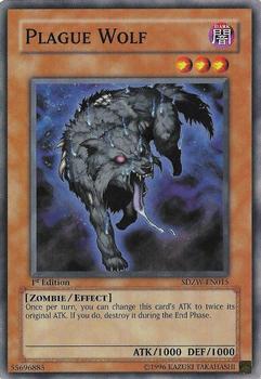 2008 Yu-Gi-Oh! Zombie World English 1st Edition #SDZW-EN015 Plague Wolf Front