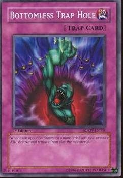 2008 Yu-Gi-Oh! Zombie World English 1st Edition #SDZW-EN034 Bottomless Trap Hole Front