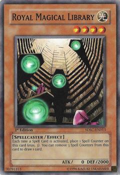 2009 Yu-Gi-Oh! Spellcaster's Command English 1st Edition #SDSC-EN013 Royal Magical Library Front