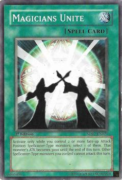 2009 Yu-Gi-Oh! Spellcaster's Command English 1st Edition #SDSC-EN021 Magicians Unite Front