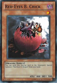 2012 Yu-Gi-Oh! Dragons Collide English 1st Edition #SDDC-EN007 Red-Eyes B. Chick Front
