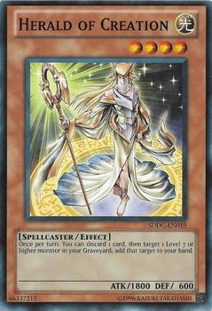 2012 Yu-Gi-Oh! Dragons Collide English 1st Edition #SDDC-EN019 Herald of Creation Front