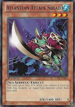 2012 Yu-Gi-Oh! Realm of the Sea Emperor 1st Edition #SDRE-EN006 Atlantean Attack Squad Front