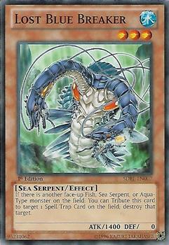 2012 Yu-Gi-Oh! Realm of the Sea Emperor 1st Edition #SDRE-EN007 Lost Blue Breaker Front