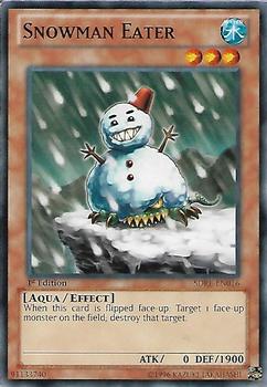 2012 Yu-Gi-Oh! Realm of the Sea Emperor 1st Edition #SDRE-EN016 Snowman Eater Front