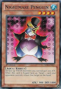 2012 Yu-Gi-Oh! Realm of the Sea Emperor 1st Edition #SDRE-EN017 Nightmare Penguin Front