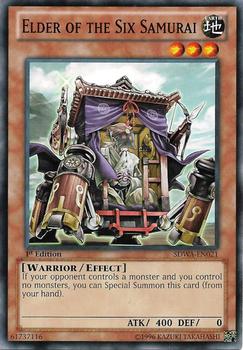 2012 Yu-Gi-Oh! Samurai Warlords 1st Edition #SDWA-EN021 Elder of the Six Samurai Front