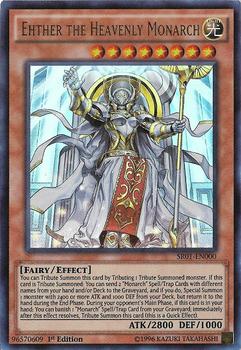 2016 Yu-Gi-Oh! Emperor of Darkness English 1st Edition #SR01-EN000 Ehther the Heavenly Monarch Front