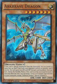 2016 Yu-Gi-Oh! Rise of the True Dragons English 1st Edition #SR02-EN000 Arkbrave Dragon Front