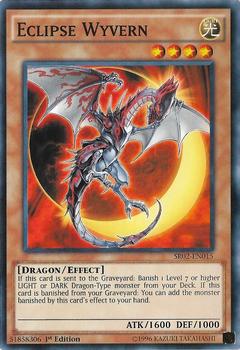 2016 Yu-Gi-Oh! Rise of the True Dragons English 1st Edition #SR02-EN015 Eclipse Wyvern Front