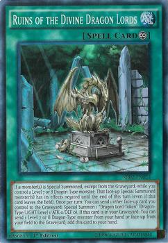2016 Yu-Gi-Oh! Rise of the True Dragons English 1st Edition #SR02-EN024 Ruins of the Divine Dragon Lords Front