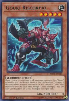2017 Yu-Gi-Oh! Code of the Duelist 1st Edition #COTD-EN011 Gouki Riscorpio Front