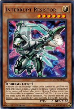 2018 Yu-Gi-Oh! Cybernetic Horizon English 1st Edition #CYHO-EN097 Interrupt Resistor Front