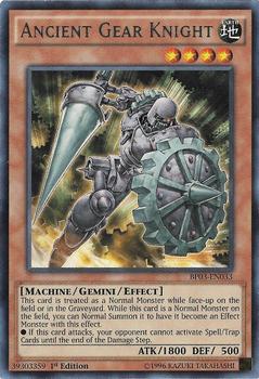 2014 Yu-Gi-Oh! Battle Pack 3: Monster League English 1st Edition #BP03-EN033 Ancient Gear Knight Front