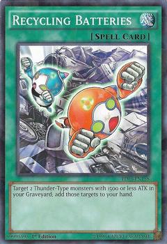 2014 Yu-Gi-Oh! Battle Pack 3: Monster League English 1st Edition - Shatterfoil Rare #BP03-EN158 Recycling Batteries Front