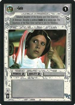 1996 Decipher Star Wars CCG Jedi Pack #NNO Leia Front