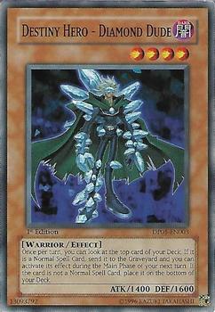 2007 Yu-Gi-Oh! Aster Phoenix 1st Edition #DP05-EN003 Destiny Hero - Diamond Dude Front