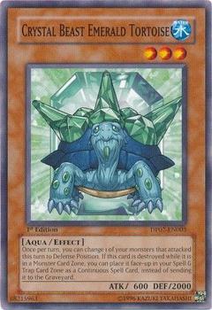 2008 Yu-Gi-Oh! Jesse Anderson English 1st Edition #DP07-EN003 Crystal Beast Emerald Tortoise Front