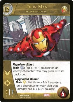 2015 Upper Deck VS System 2PCG: The Marvel Battles #MNB-006 Iron Man Front