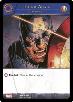 2015 Upper Deck VS System 2PCG: The Marvel Battles #MNB-024 Think Again Front