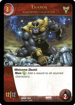 2015 Upper Deck VS System 2PCG: The Marvel Battles #MNB-100 Thanos Front