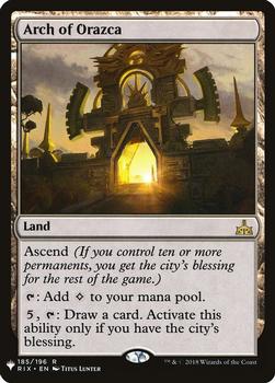 2020 Magic The Gathering Mystery Booster #185 Arch of Orazca Front