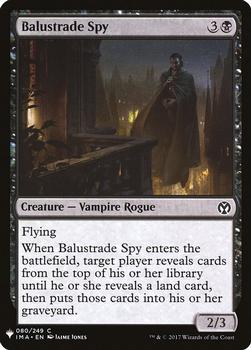 2020 Magic The Gathering Mystery Booster #080 Balustrade Spy Front
