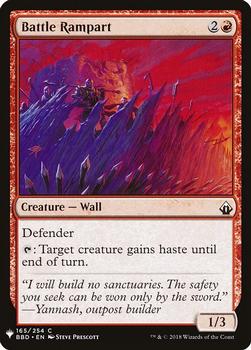 2020 Magic The Gathering Mystery Booster #165 Battle Rampart Front