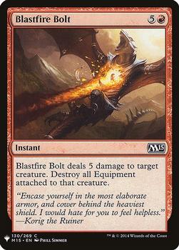 2020 Magic The Gathering Mystery Booster #130 Blastfire Bolt Front