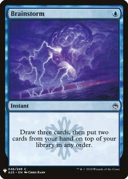 2020 Magic The Gathering Mystery Booster #046 Brainstorm Front