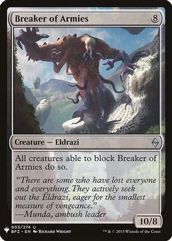 2020 Magic The Gathering Mystery Booster #003 Breaker of Armies Front