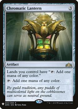 2020 Magic The Gathering Mystery Booster #233 Chromatic Lantern Front