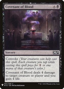 2020 Magic The Gathering Mystery Booster #091 Covenant of Blood Front