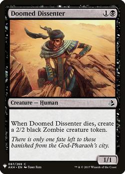 2020 Magic The Gathering Mystery Booster #087 Doomed Dissenter Front