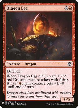 2020 Magic The Gathering Mystery Booster #124 Dragon Egg Front