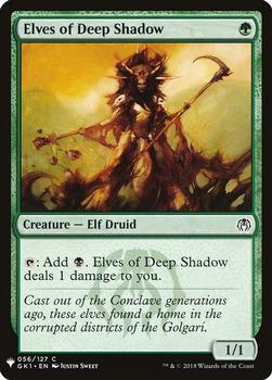 2020 Magic The Gathering Mystery Booster #056 Elves of Deep Shadow Front