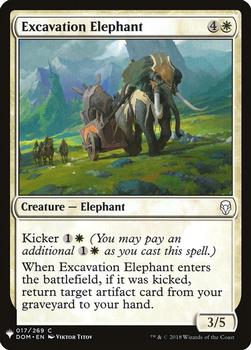 2020 Magic The Gathering Mystery Booster #017 Excavation Elephant Front