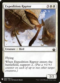 2020 Magic The Gathering Mystery Booster #092 Expedition Raptor Front