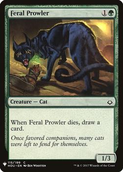 2020 Magic The Gathering Mystery Booster #115 Feral Prowler Front