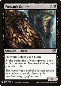 2020 Magic The Gathering Mystery Booster #083 Fretwork Colony Front