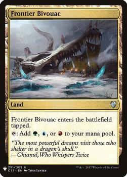 2020 Magic The Gathering Mystery Booster #251 Frontier Bivouac Front