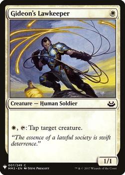 2020 Magic The Gathering Mystery Booster #007 Gideon's Lawkeeper Front