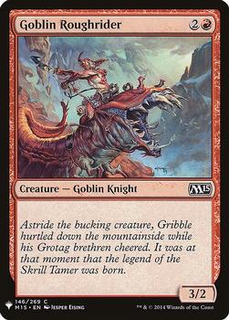 2020 Magic The Gathering Mystery Booster #146 Goblin Roughrider Front