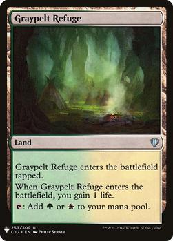 2020 Magic The Gathering Mystery Booster #253 Graypelt Refuge Front