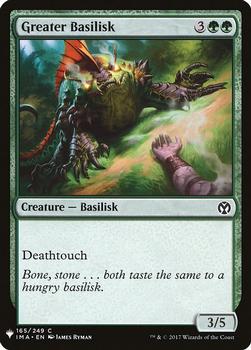 2020 Magic The Gathering Mystery Booster #165 Greater Basilisk Front