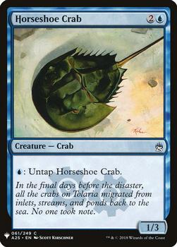 2020 Magic The Gathering Mystery Booster #061 Horseshoe Crab Front