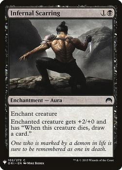 2020 Magic The Gathering Mystery Booster #102 Infernal Scarring Front