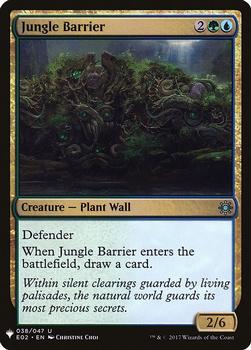 2020 Magic The Gathering Mystery Booster #038 Jungle Barrier Front