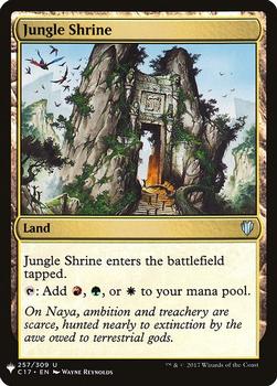 2020 Magic The Gathering Mystery Booster #257 Jungle Shrine Front